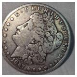 1887 Morgan Dollar $1