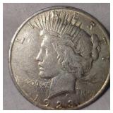 1923 D Peace Dollar $1 Light Toning
