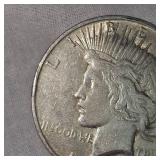 1923 D Peace Dollar $1 Light Toning
