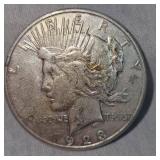 1923 S Peace Dollar $1 Light Toning