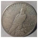 1923 S Peace Dollar $1 Light Toning