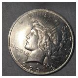1923 Peace Dollar $1 AU