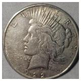 1922 D Peace Dollar $1