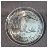 1 oz t, .999 Silver Eagle/Flag Round