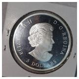 2006 Canada Pink Ribbon Proof Silver $1