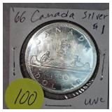1966 Canada Silver $1 UNC