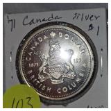 1971 Canada Silver $1 UNC