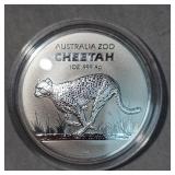 1 oz Silver Australia 200 Cheetah .999