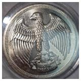 1974 Letcher Plant Mint 1 oz t Silver Round
