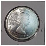 1964 Canada Charlotte Town Silver $1 UNC