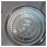 2017 1 oz Silver Cannabis Round