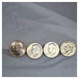 1971,72,74,76 Ikes, UNC, Mint