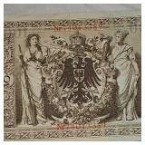 1910 BU 1000 Mark, Reichs Bank Note, BU Nice