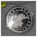 Liberty 1 oz t, .999 Silver Round