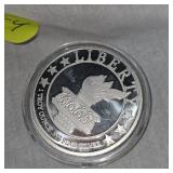 Liberty 1 oz t, .999 Silver Round