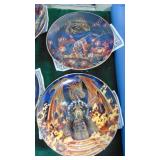 Royal Doulton Franklin Mint Wizard Plates with COA