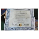 Royal Doulton Franklin Mint Wizard Plates with COA