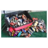 Case Filled with Hotwheels, Matchbox and other Cars