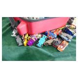 Case Filled with Hotwheels, Matchbox and other Cars