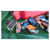Case Filled with Hotwheels, Matchbox and other Cars