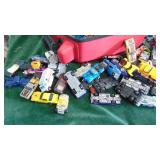 Case Filled with Hotwheels, Matchbox and other Cars
