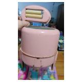 Barbie in Pool, Barbie Doctor and Vintage Tin Washing Machine asis