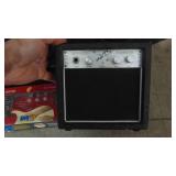 Small Instrument Amp, Toy Instrument and Pair of Car Speakers