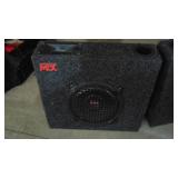 Small Instrument Amp, Toy Instrument and Pair of Car Speakers