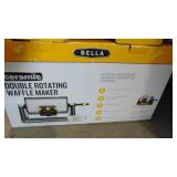 NIB Ceramic Double Rotating Waffle Iron