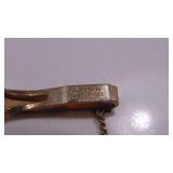 12Kt- 2 Leaf Tie Clip