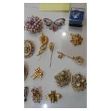 Assorted Pins and Misc Jewelry
