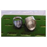 2-Mexican Silver and Turquoise Rings