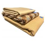 High Quality Fabric - 3 Large Pieces - Neutral Colors