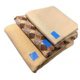 High Quality Fabric - 3 Large Pieces - Neutral Colors