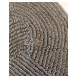 NEW COTTON SCALLOP BATHMAT GREY 24IN X 36IN