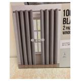 100% BLACKOUT 2 PK WINDOW PANELS