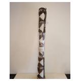 NEW THRESHOLD AREA RUG BROWN & WHITE PATTERNED 5FT X 7FT