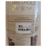 NEW THRESHOLD AREA RUG BROWN & WHITE PATTERNED 5FT X 7FT