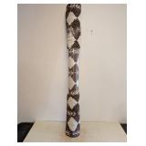 NEW THRESHOLD AREA RUG BROWN & WHITE PATTERNED 5FT X 7FT