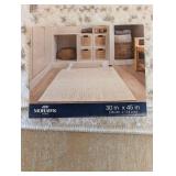 NEW MOHAWK TANGIERS COLLECTION ACCENT RUG IVORY BEIGE 30IN X 45IN