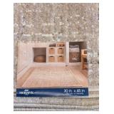 NEW MOHAWK TANGIERS COLLECTION ACCENT RUG BLUE BEIGE 30IN X 45IN