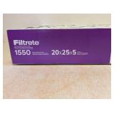 NEW 3M FILTRETE 1550 20 X 25 X 5 FILTERS 2PK