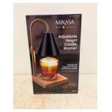 NEW MIKASA HOME ACCENTS ADJUSTABLE HEIGHT CANDLE WARMER