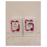 2 NEW DOVE FROSTED PLUM BERRY LIMITED EDITION BEAUTY BAR SOAP 4-PK