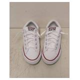 NEW CONVERSE YOUTH SNEAKERS SIZE 1 WHITE/GARNET/NAVY