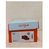 NEW CAT & JACK KIDS CHLOE FLATS SIZE 8 RED