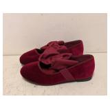 NEW CAT & JACK KIDS CHLOE FLATS SIZE 8 RED