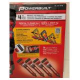 NEW POWERBUILT RATCHET TIE DOWN SET 4PC