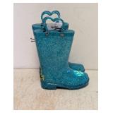 NEW WESTERN CHIEF TODDLER ABBY GLITTER LIGHTED BOOTS SIZE 6