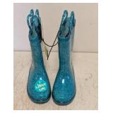 NEW WESTERN CHIEF TODDLER ABBY GLITTER LIGHTED BOOTS SIZE 6